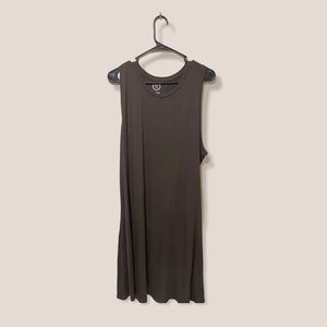 Olive green tank dress